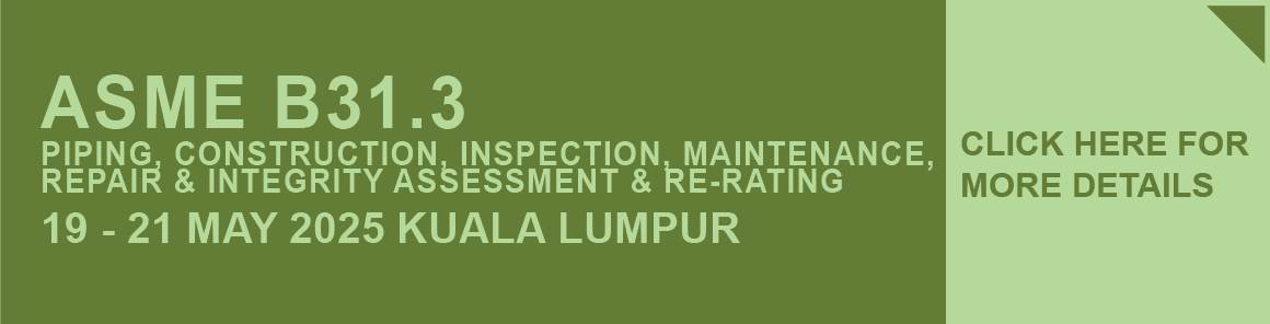 ASME B31.3 (19-21 May 2025 KL)