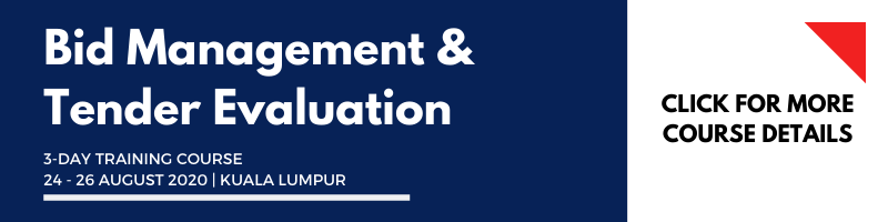 Bid Management and Tender Evaluation 24-26 Aug 2020, KL