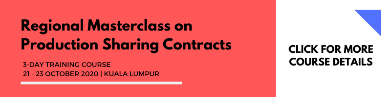Regional Masterclass on Production Sharing Contracts 21-23 Oct 2020 KL