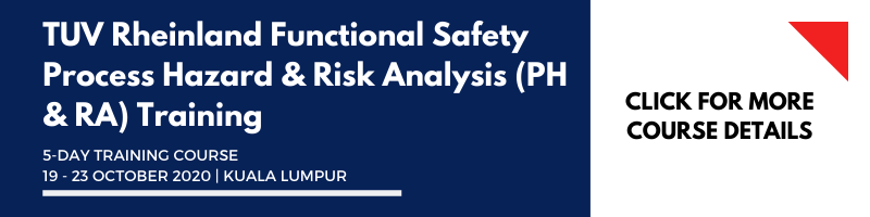 TUV Rheinland Functional Safety Process Hazard and Risk Analysis PHRA Training 19-23 Oct 2020 KL