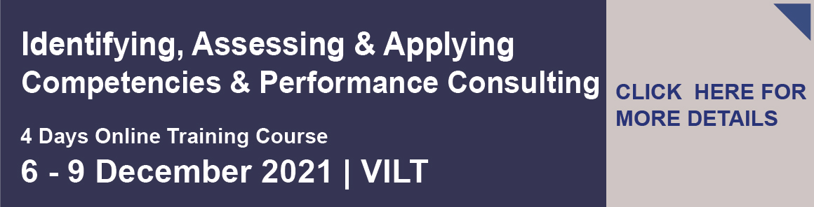VILT - Competencies and Performance Consulting 6-9 Dec 2021